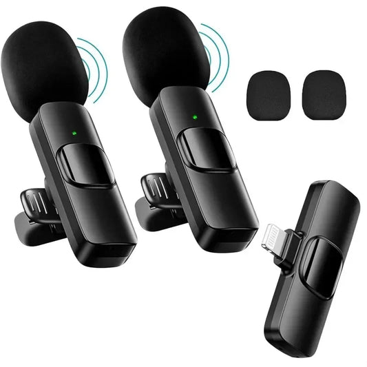 Mini Wireless Microphone for iPhone – Lavalier Mic for Video & Streaming