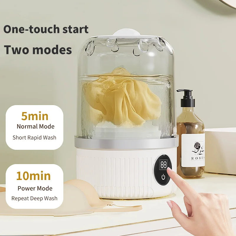 Wireless 1L Mini Washing Machine Portable