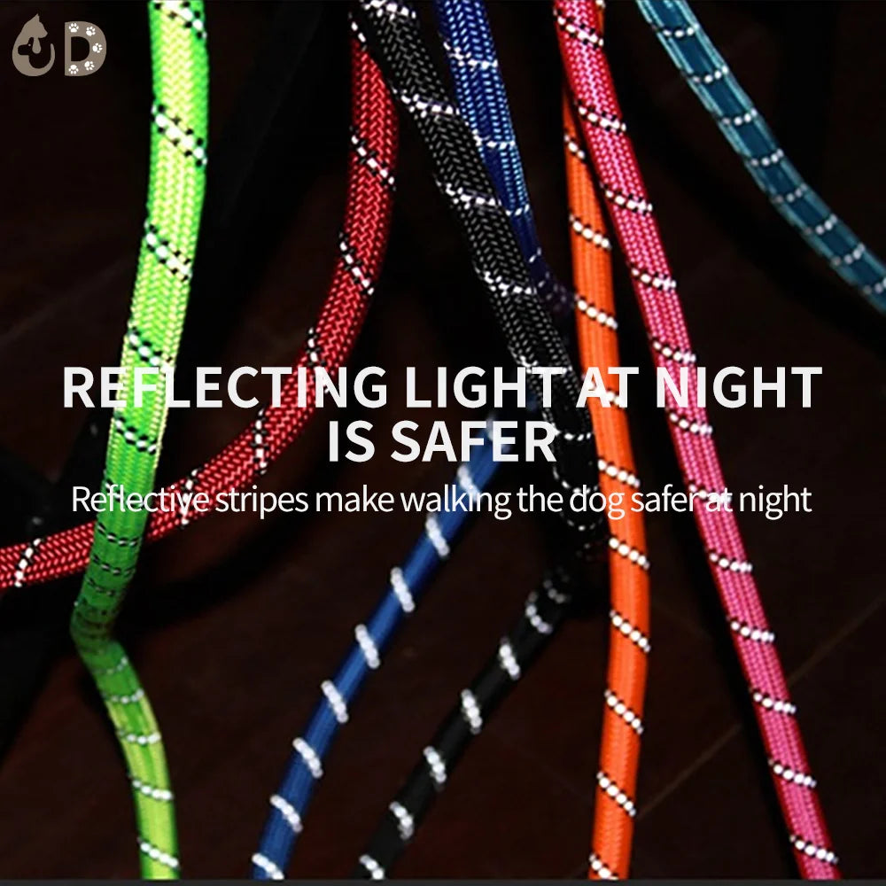 150/200/300cm Strong Dog Pet Leash Reflective Leash Large Small Dog Leash Golden Retriever Explosion Proof Punching Dog Harness