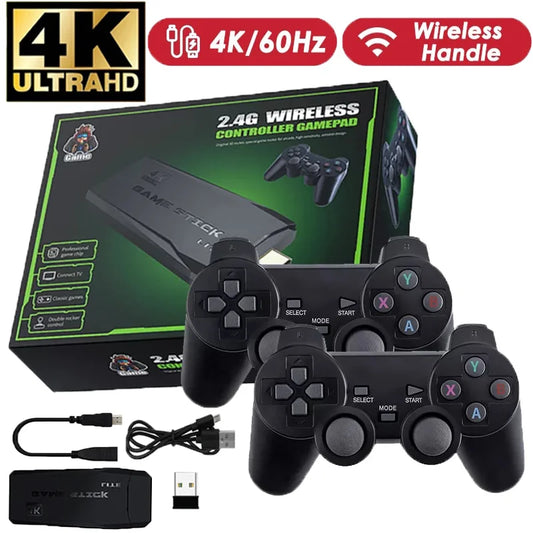 Retro Video Game Console Game Stick 4k 15000 Games Portable