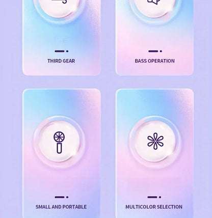 Mini Portable Fan USB Charging 3-speed - Handheld Fan for Men and Women Suitable for Office, Outdoor Travel