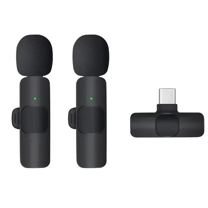 Mini Wireless Microphone for iPhone – Lavalier Mic for Video & Streaming