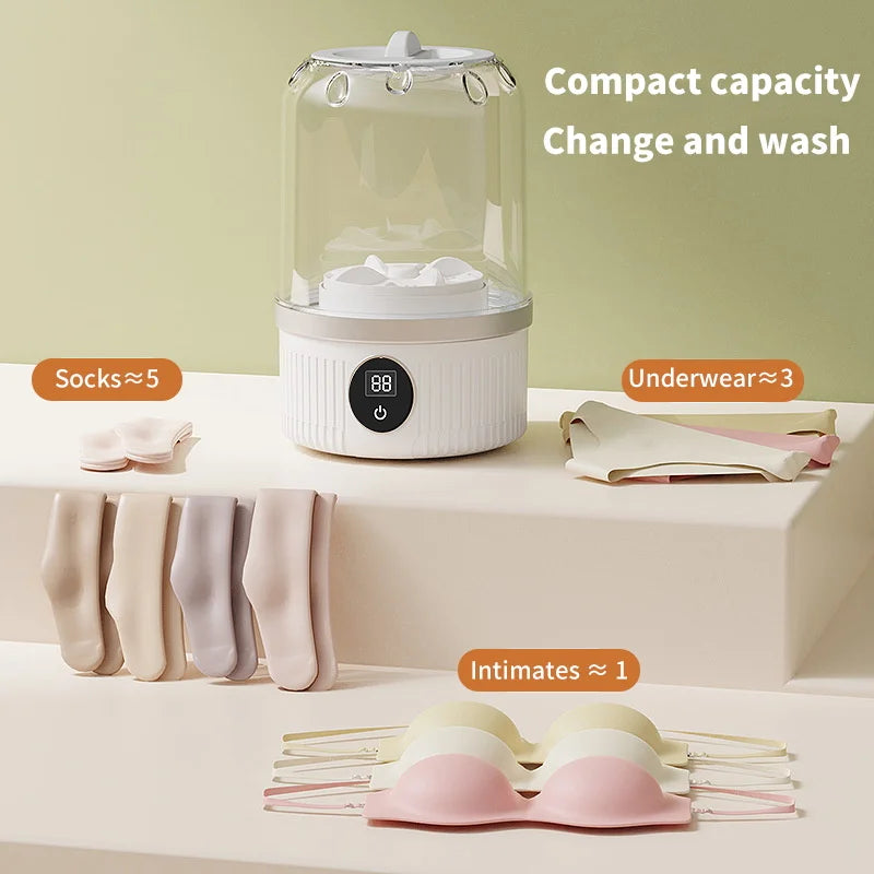 Wireless 1L Mini Washing Machine Portable