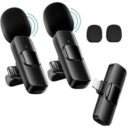 Mini Wireless Microphone for iPhone – Lavalier Mic for Video & Streaming