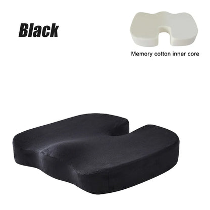 Travel Seat Cushion Memory Foam U-Shaped Pillow for Chair Cushion Pad Car Office Hip Support