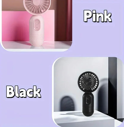 Mini Portable Fan USB Charging 3-speed - Handheld Fan for Men and Women Suitable for Office, Outdoor Travel