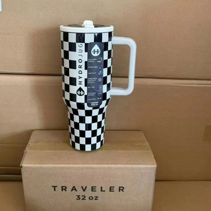 HydroJug Tumbler 32OZ/40OZ Traveler Straw Lid Stainless Steel Vacuum Insulated Car Mug Double Wall Thermal Iced Travel