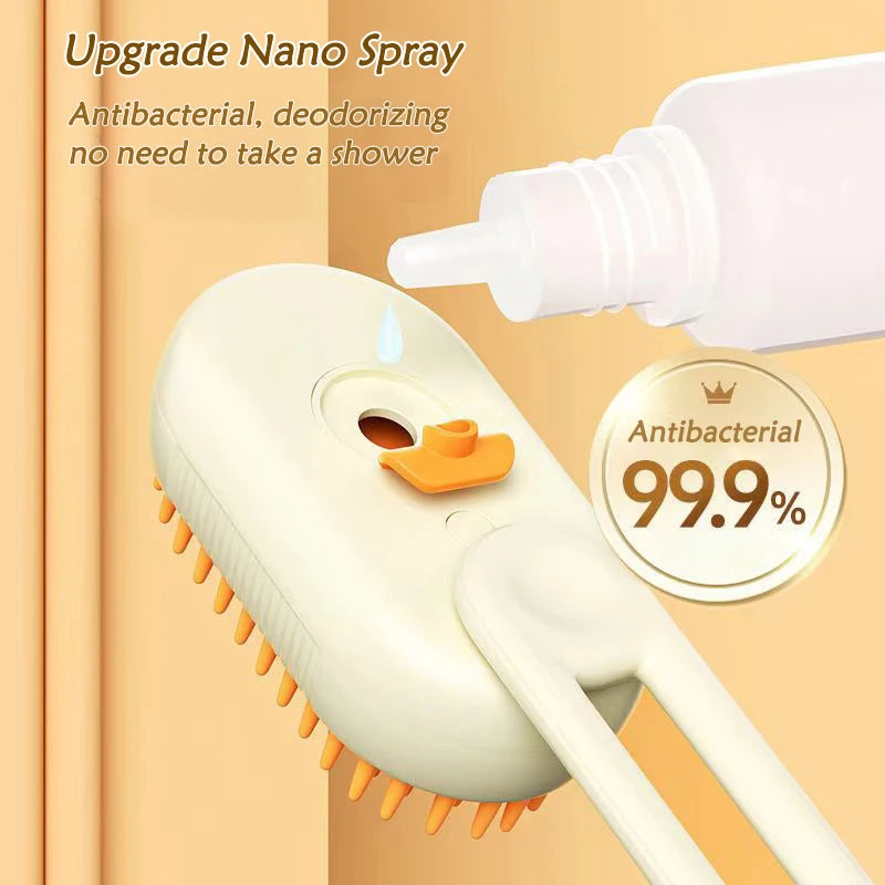 Pet Cleaning Spray Comb, Pet Undercoat Hair Removal Slicker Brush For Dog And Cat Grooming Tool