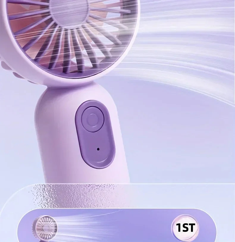 Mini Portable Fan USB Charging 3-speed - Handheld Fan for Men and Women Suitable for Office, Outdoor Travel