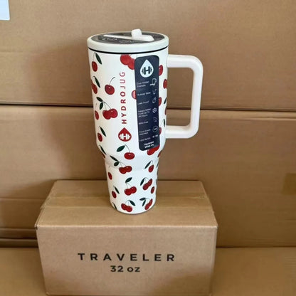 HydroJug Tumbler 32OZ/40OZ Traveler Straw Lid Stainless Steel Vacuum Insulated Car Mug Double Wall Thermal Iced Travel