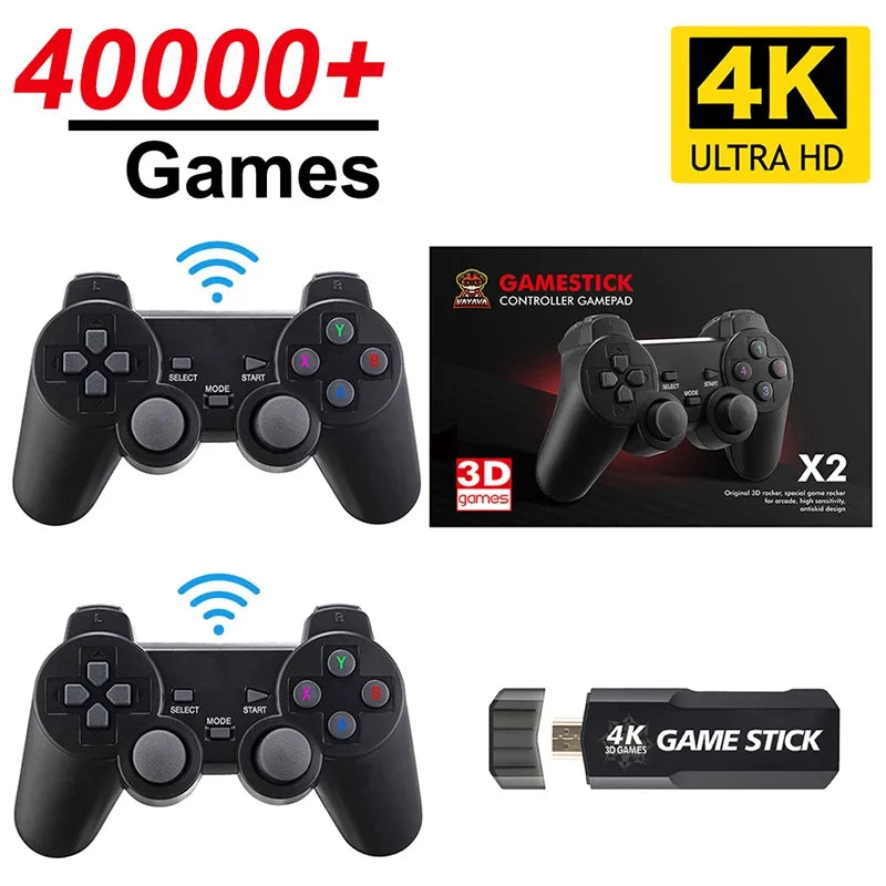 Wireless Controller GD10 4K HD 128G 40000 Retro Games Video Game Console Controller